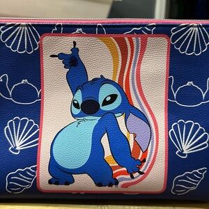 Disney Blue Stitch Character Pouch/Cosmetic Bag